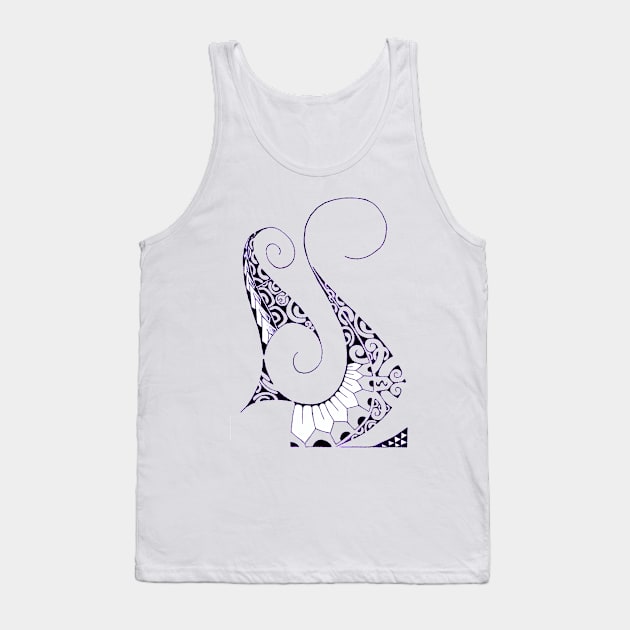 Tatoo art 3 (black and purple version) Tank Top by Havai'iART&WOOD